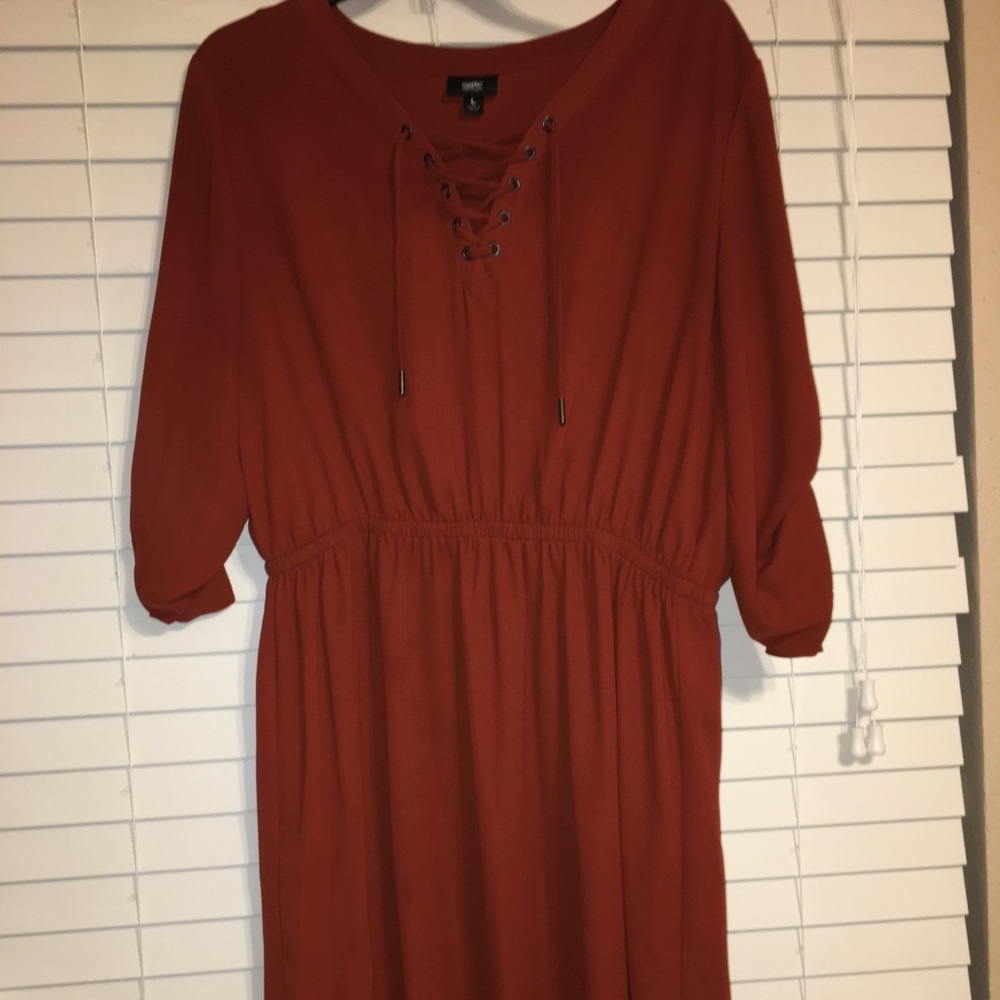 Burnt orange dress